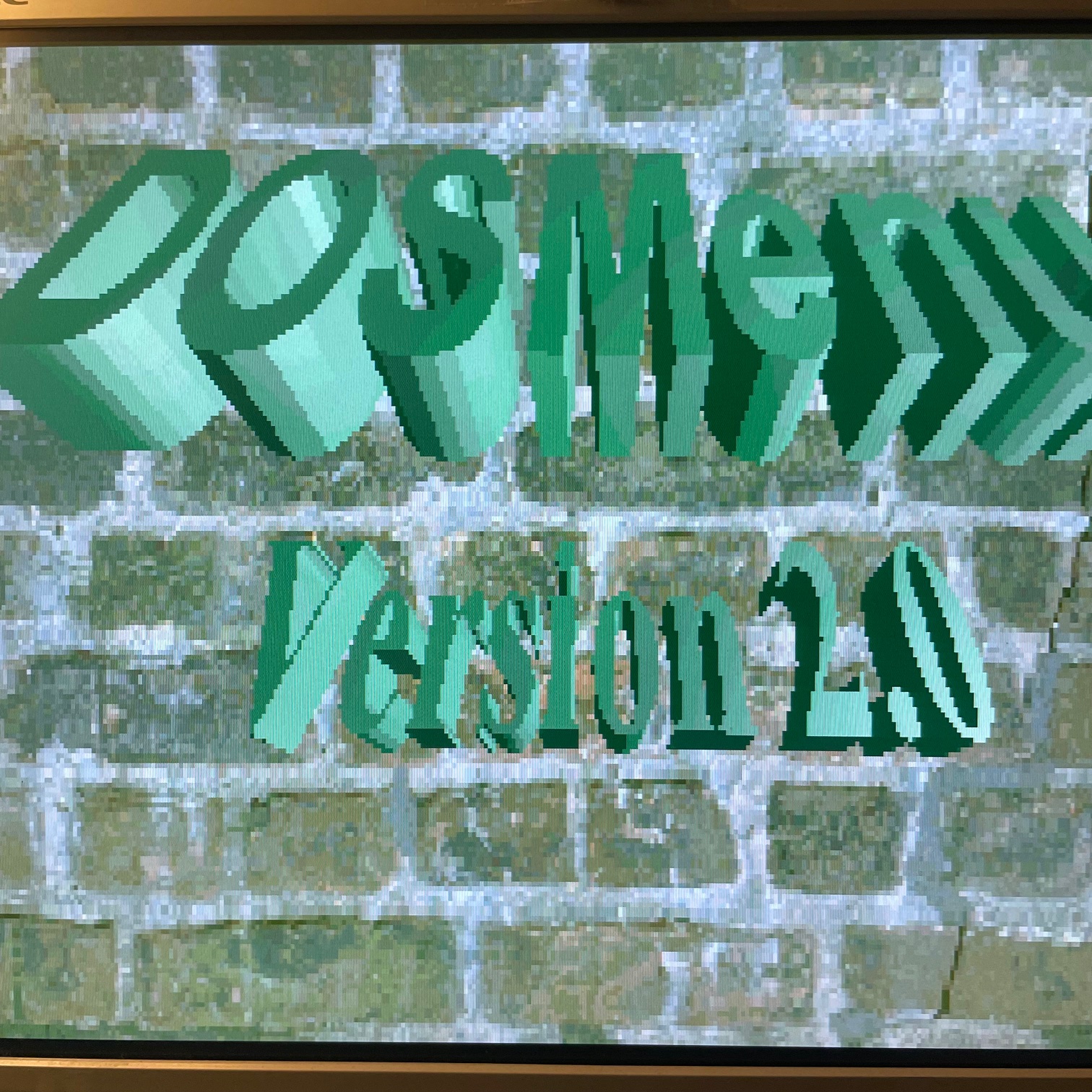 DOSMENU Version 2.0 title screen